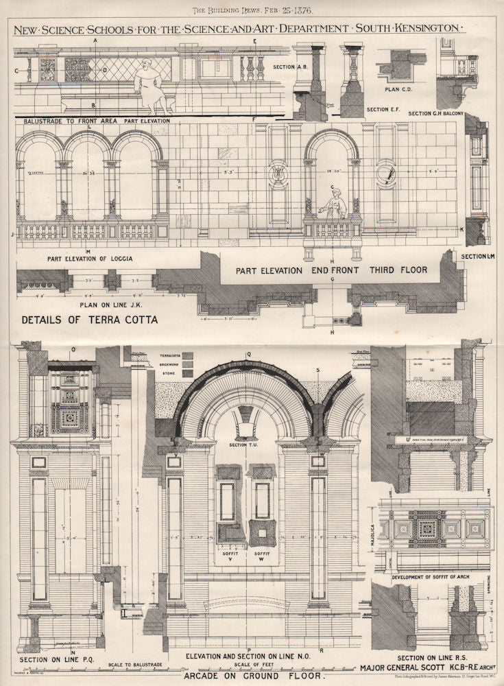 Science Schools, Science & Art Department. South Kensington; Maj-Gen Scott 1876